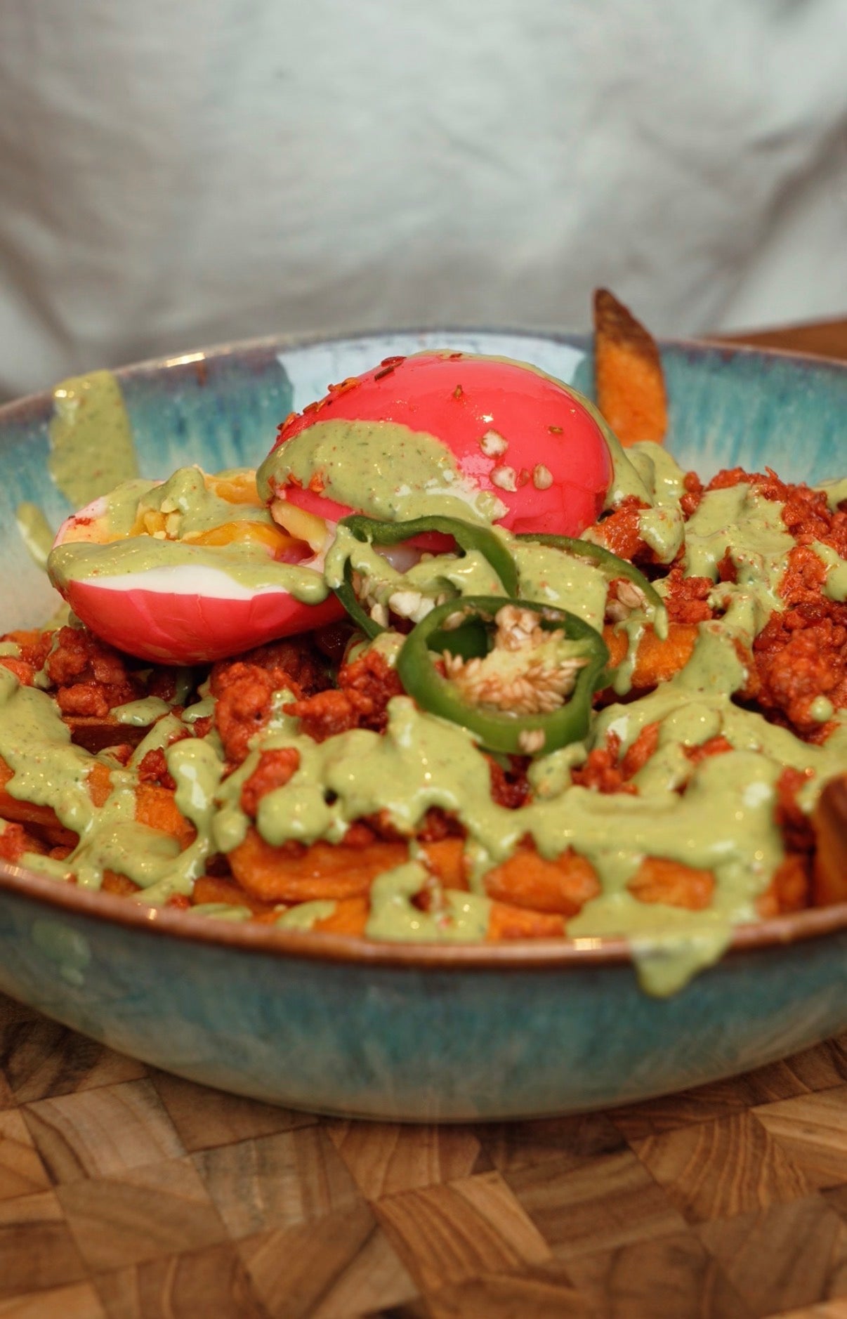 TOCINO LOADED SWEET POTATO FRIES