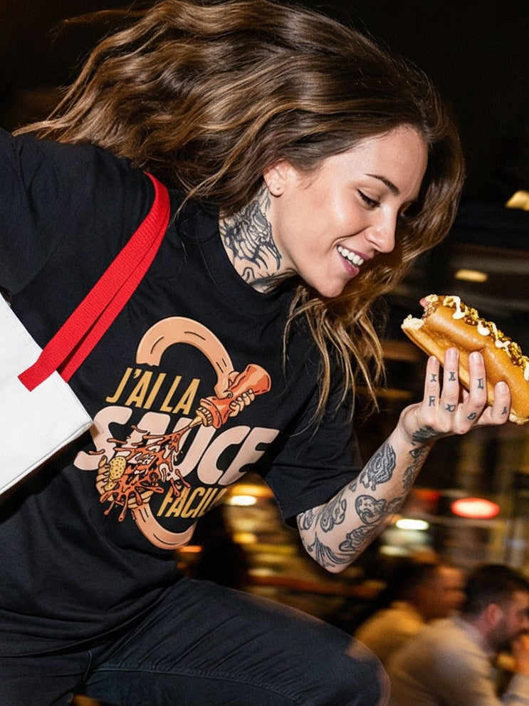 T-shirt - “J’ai la sauce facile” - Statement