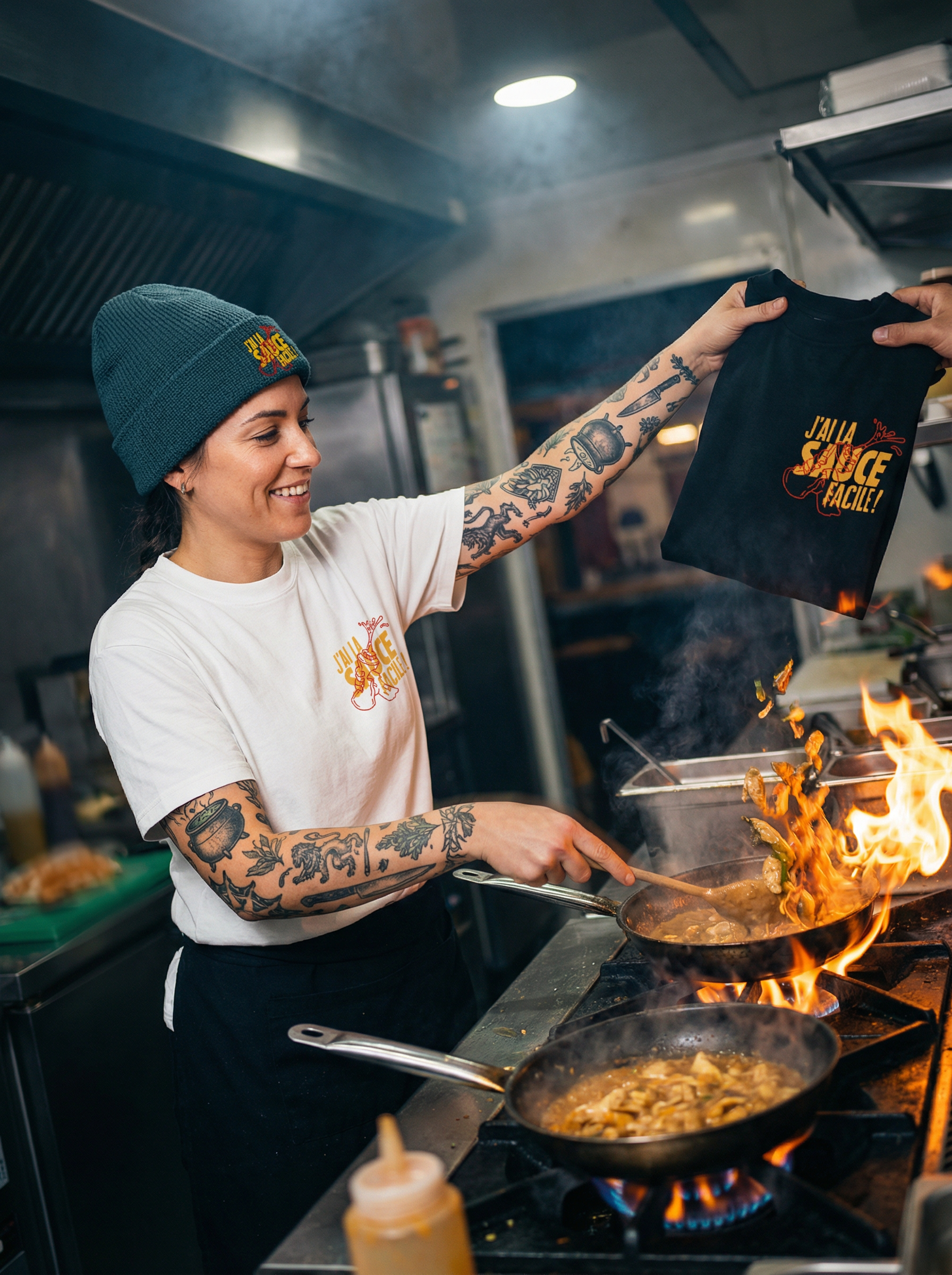 T-shirt - “J’ai la sauce facile” - Signature