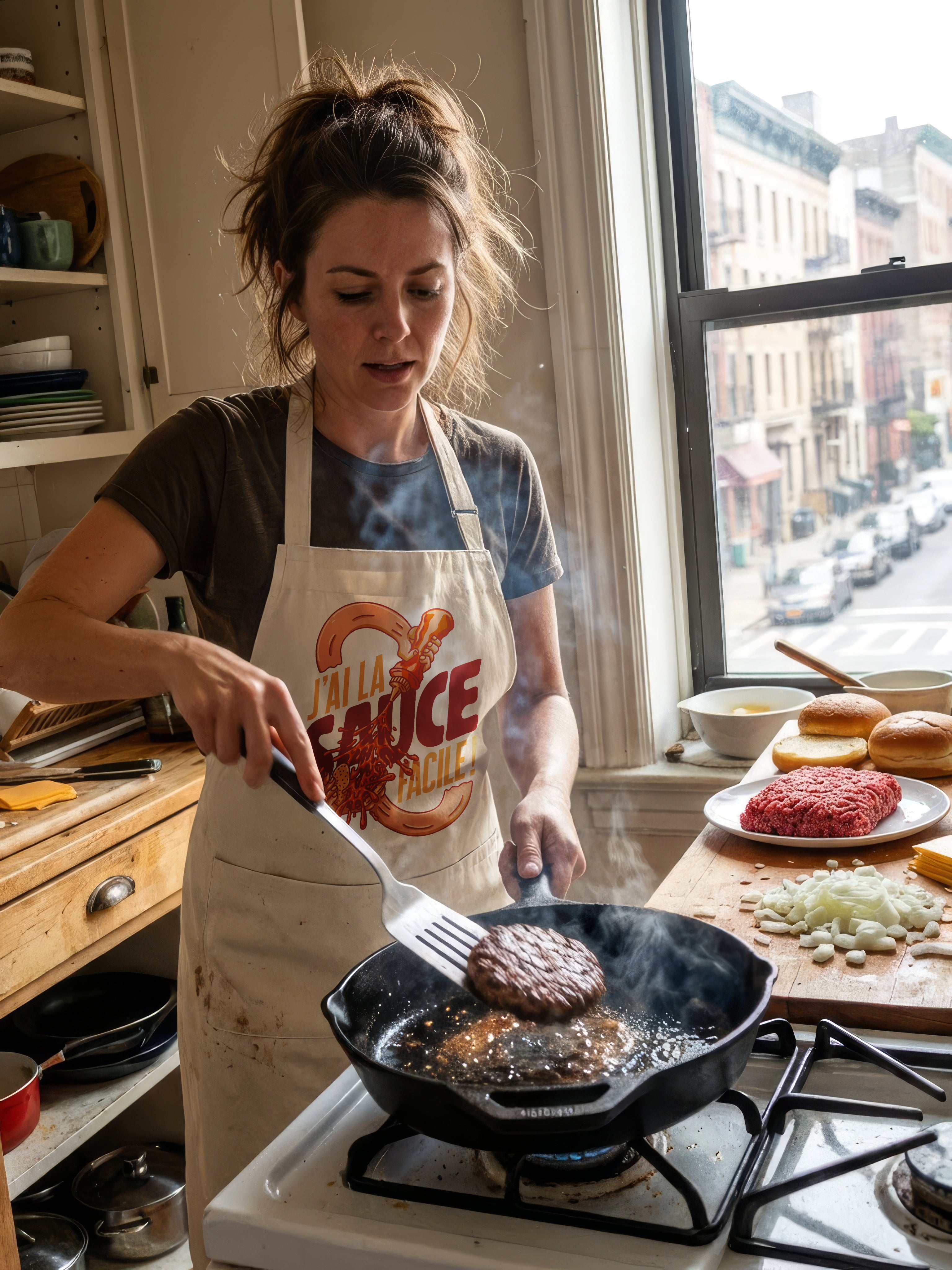 Tablier - “J’ai la sauce facile” - Statement